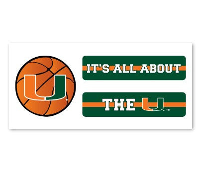 Miami Hurricanes Basketball Eyeblack - CanesWear at Miami FanWear  CanesWear at Miami FanWear CanesWear at Miami FanWear