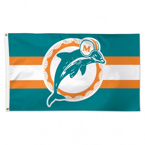 Miami Dolphins 3' x 5' Vintage Logo Flag