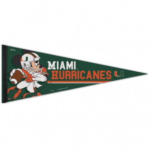 Miami Hurricanes Disney Mickey Mouse Pennant