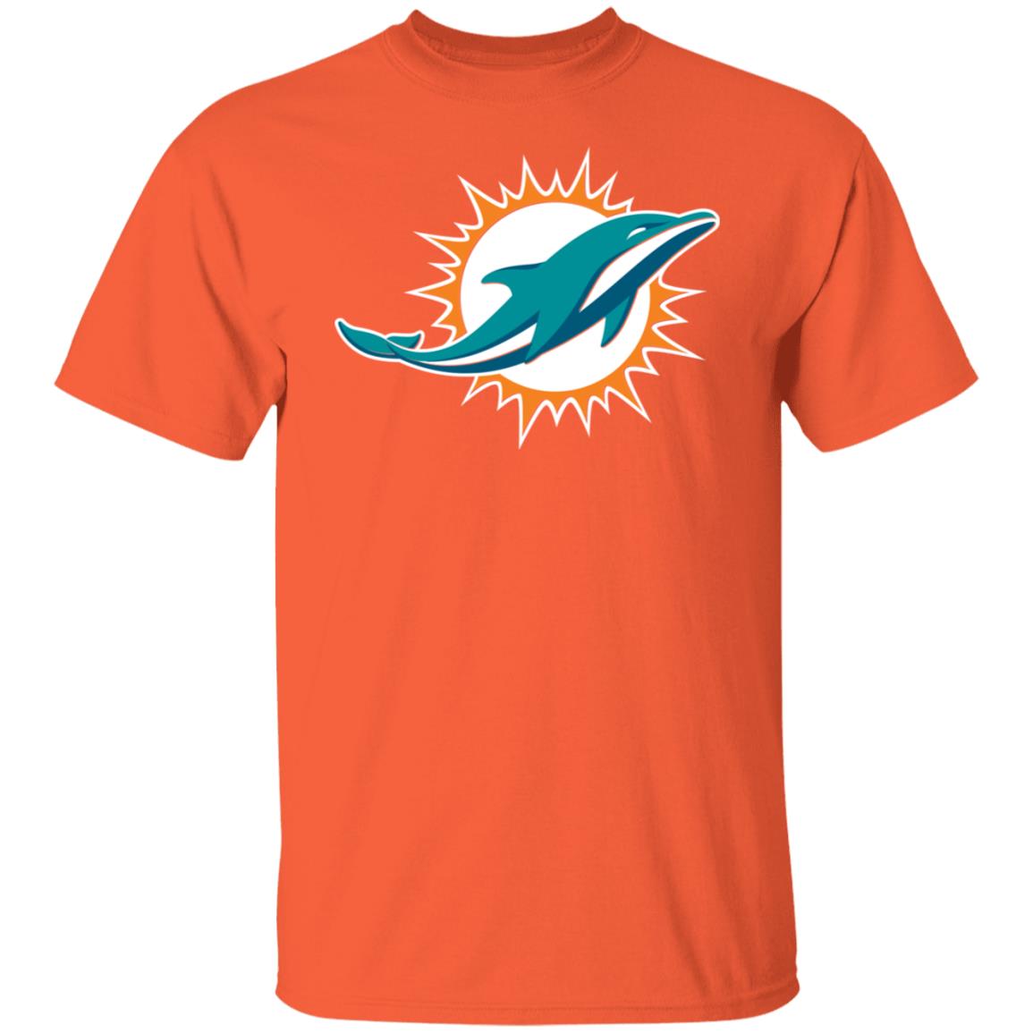 Outerstuff Miami Dolphins Kids Primary Logo T-Shirt - Orange M-5/6