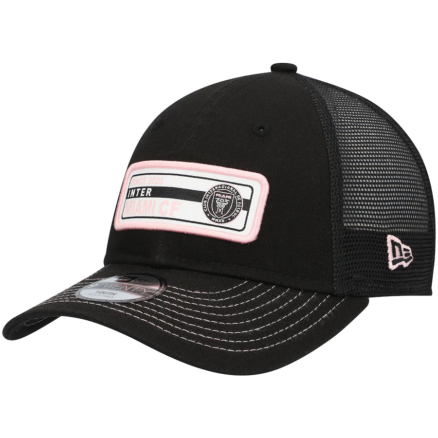 Inter Miami CF New Era Youth 9Twenty Established Adjustable Hat - Black