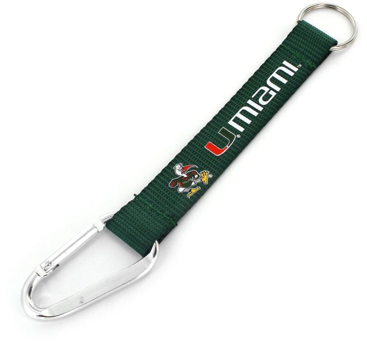 Miami Hurricanes Carabiner Lanyard KeyChain
