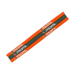 Miami Hurricanes NCAA Elastic Headband - 3 Pack
