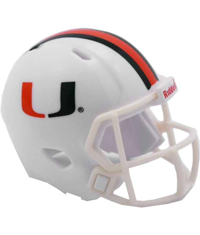 Miami Hurricanes Speed Pocket Size Helmet