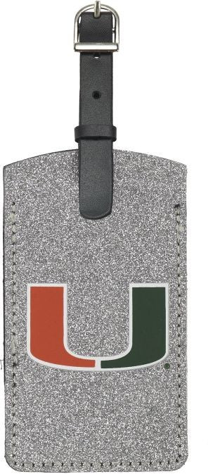 Miami Hurricanes Sparkle Luggage Bag Tag