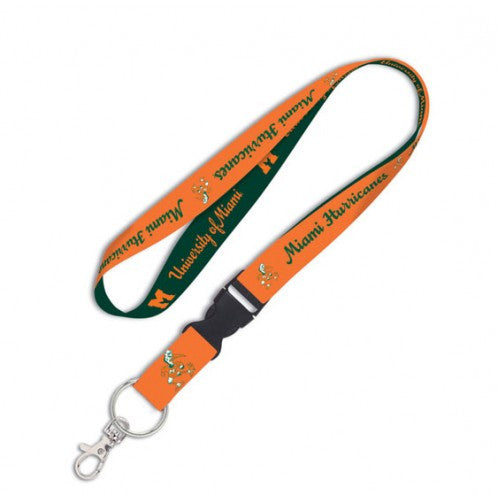 Miami Hurricanes Lanyard KeyChain - Vintage College Vault