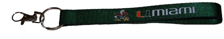 Miami Hurricanes Wristlet Lanyard Keychain