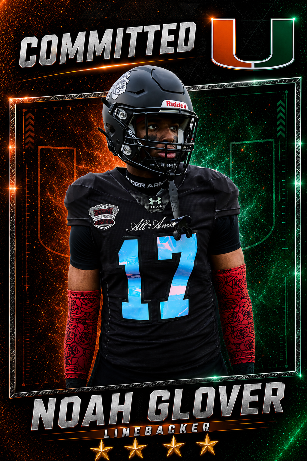 4-Star Linebacker Noah Glover Commits to Miami!