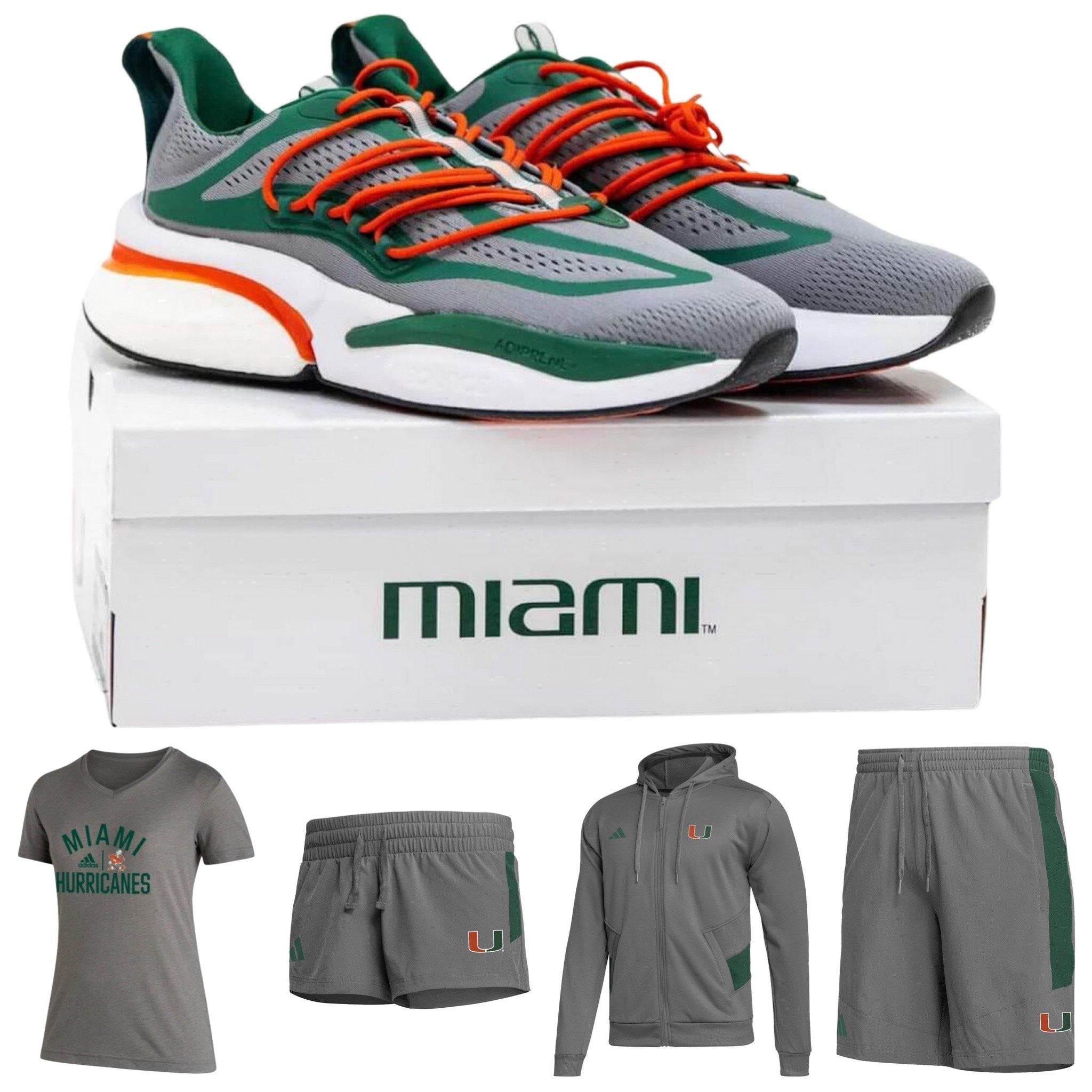 Miami Hurricanes adidas BOGO50 Grey Sale
