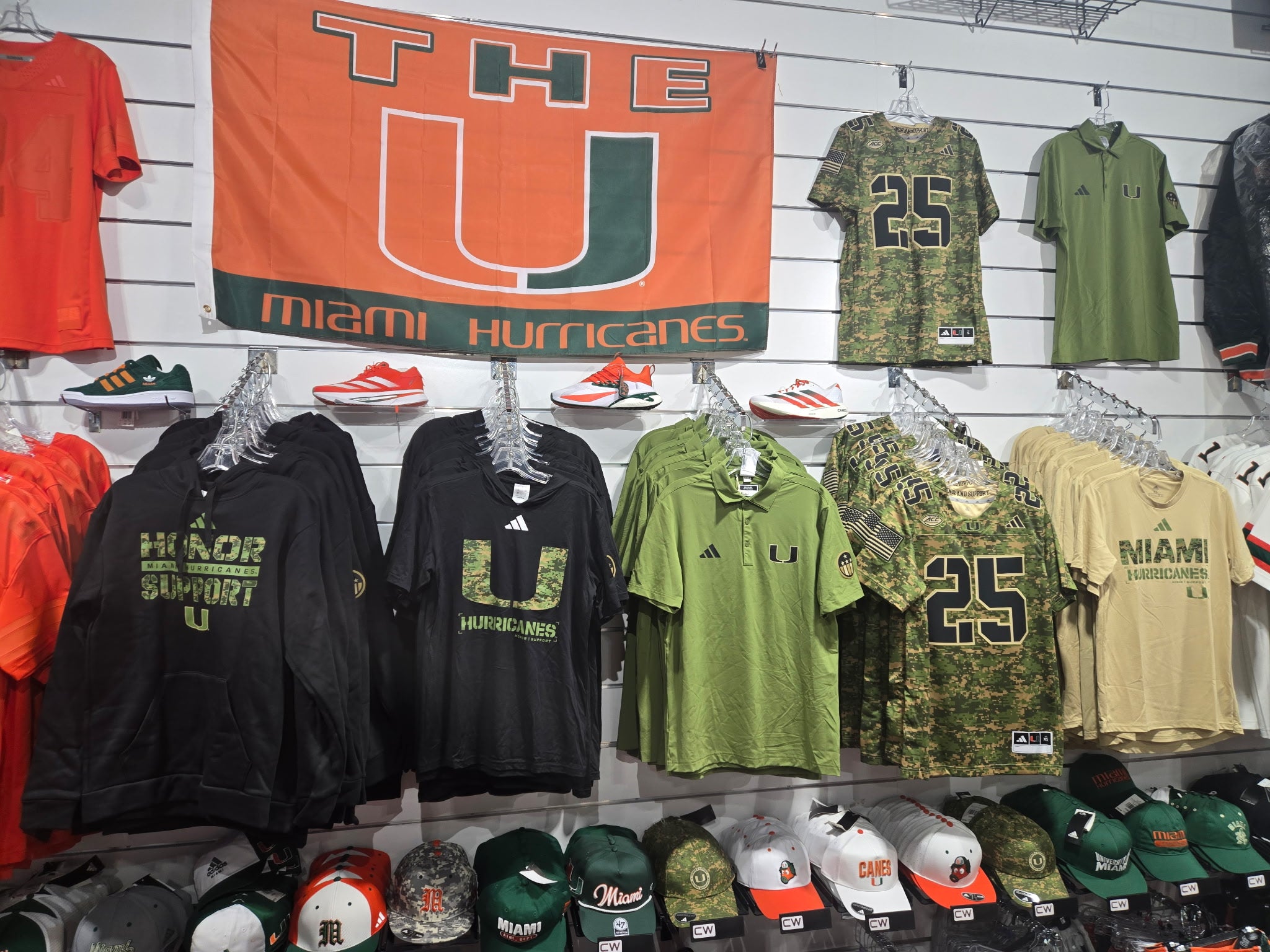 2025 Miami Hurricanes adidas Military