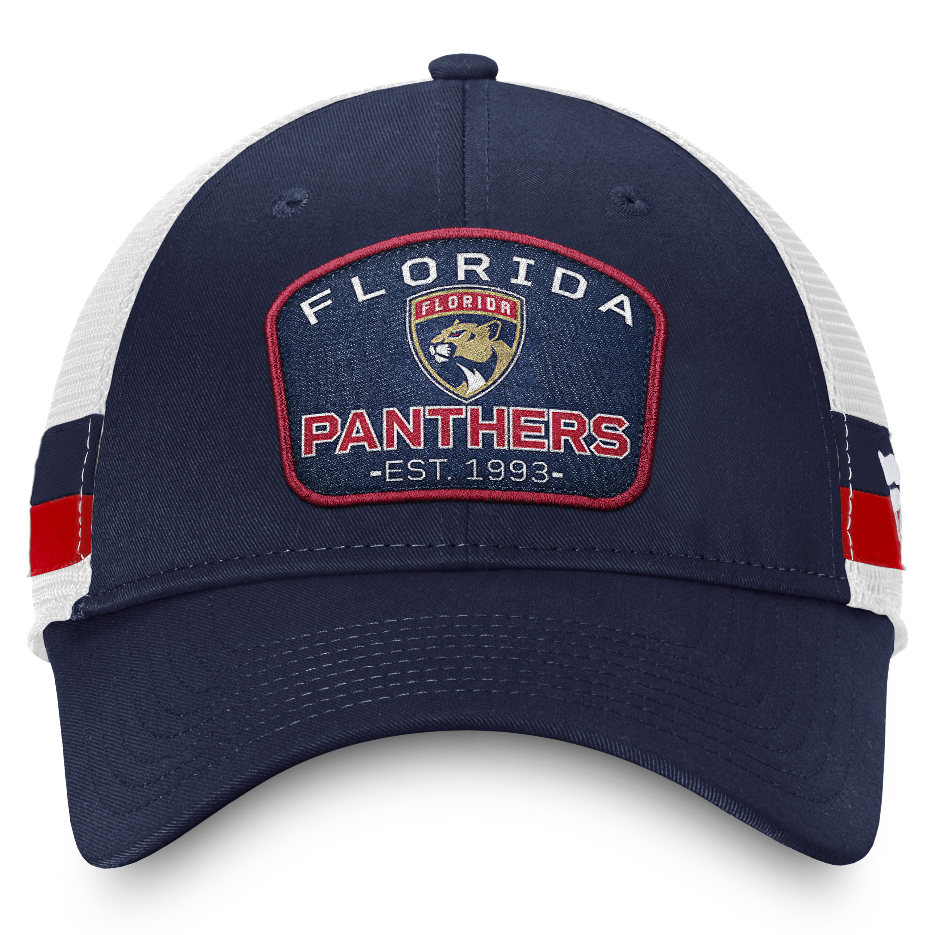 Florida Panthers Fanatics Patch Side Stripes Trucker Snapback Hat