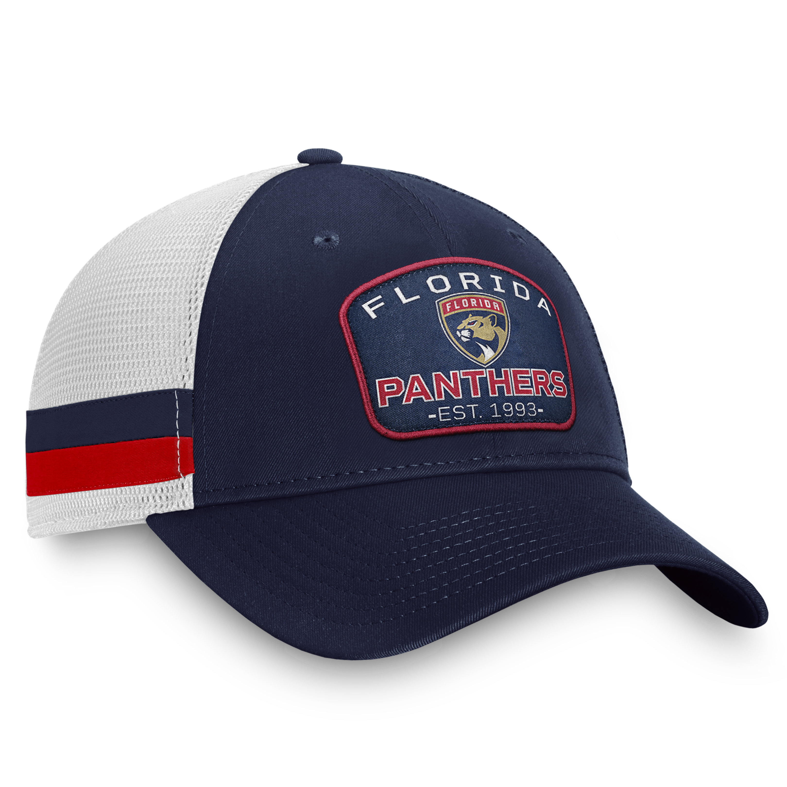 Florida Panthers Fanatics Patch Side Stripes Trucker Snapback Hat
