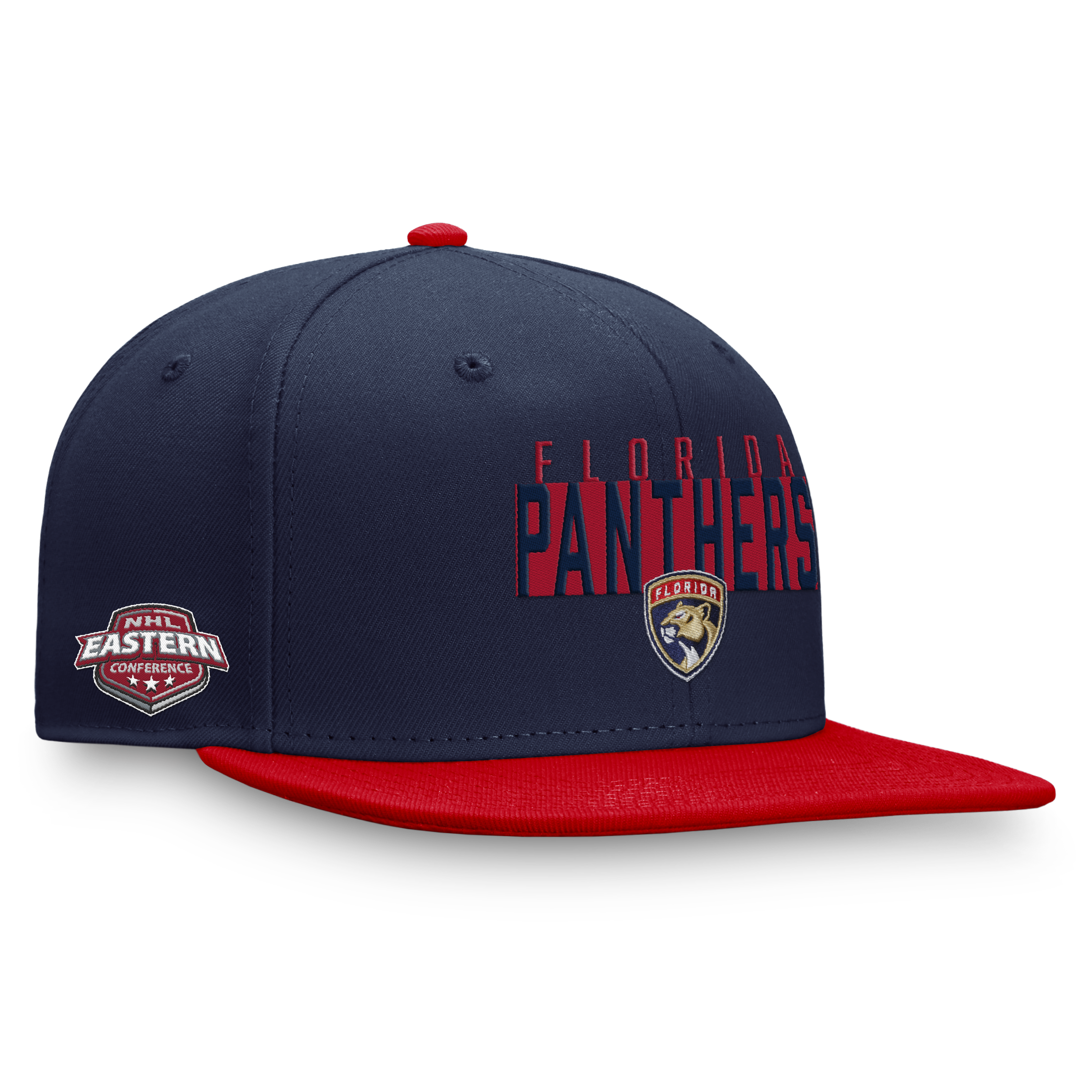 Florida Panthers Fanatics Bold Stencil Snapback Hat - Navy