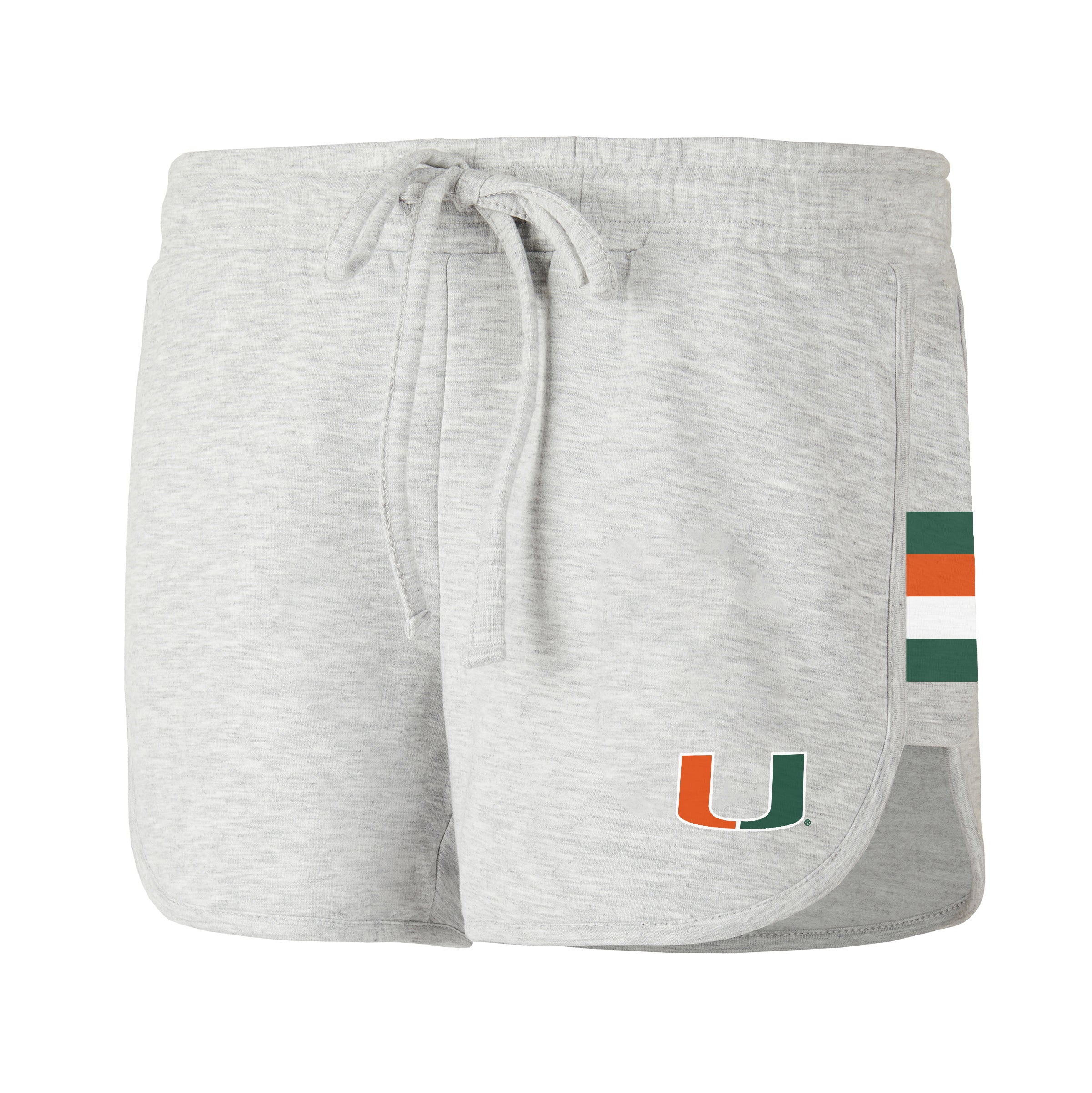 Miami Hurricanes Womens Register Fleece Shorts - Grey