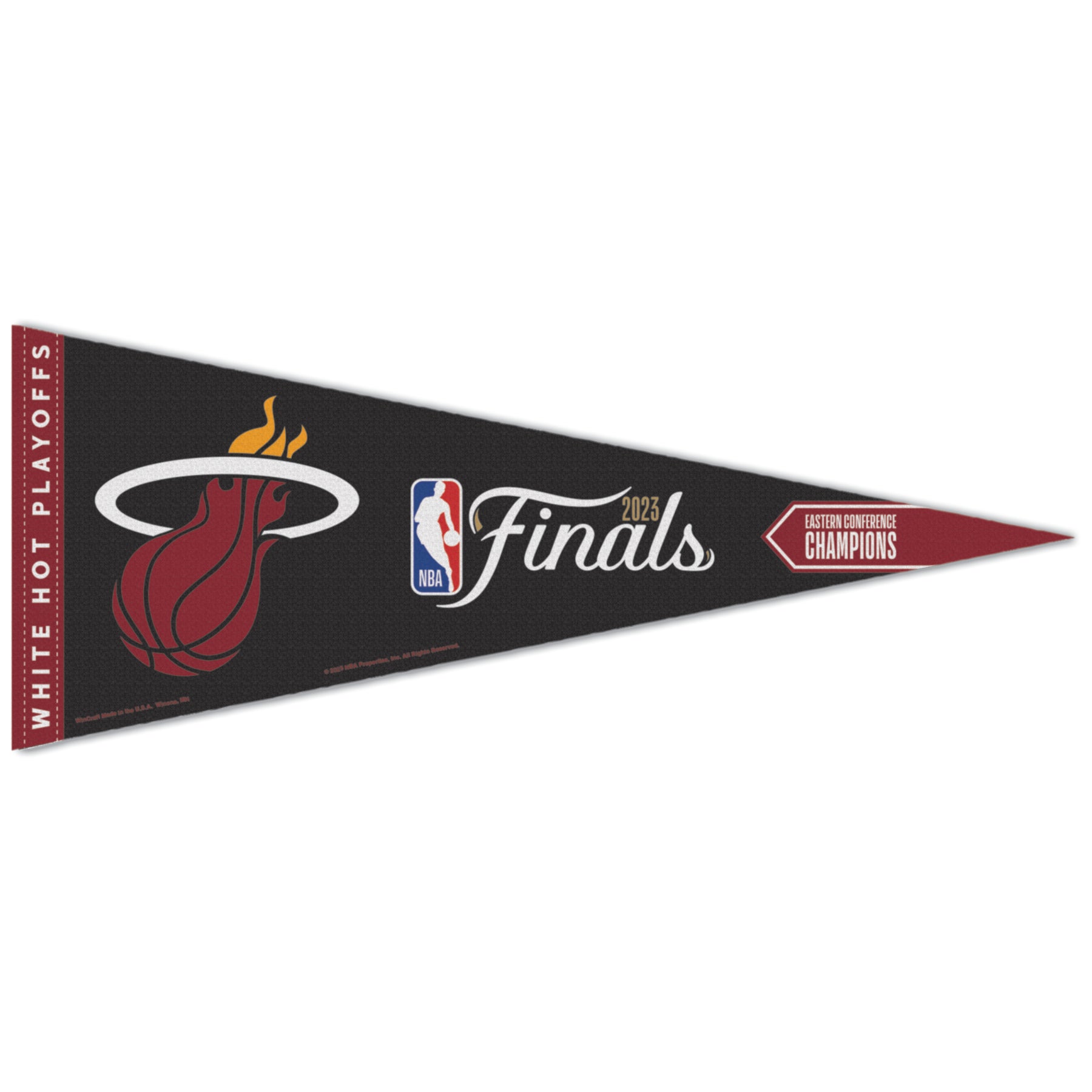 Miami Heat 2023 NBA Finals Bold Logo Premium Pennant Roll it