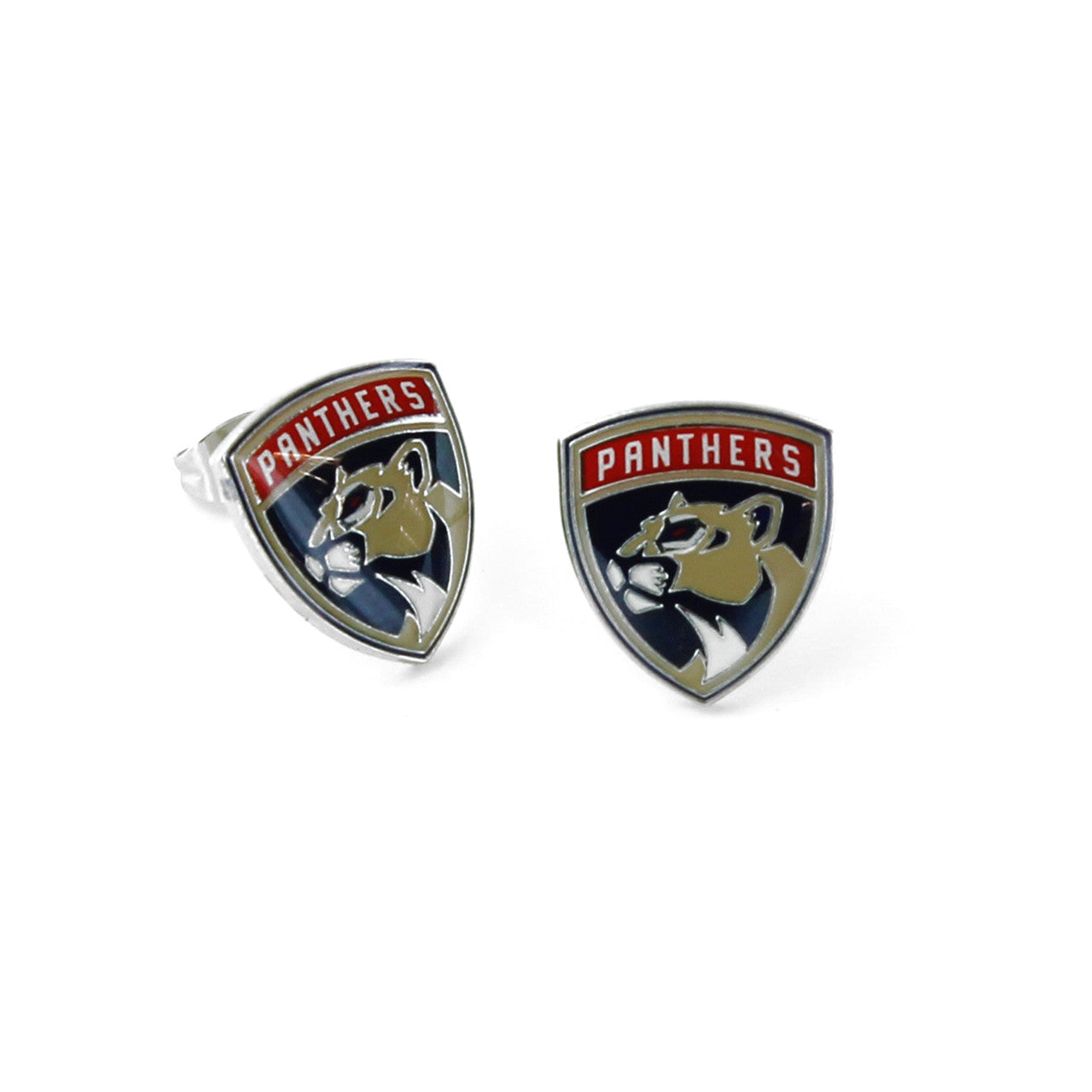 Florida Panthers Primary Logo Team Post Earrings