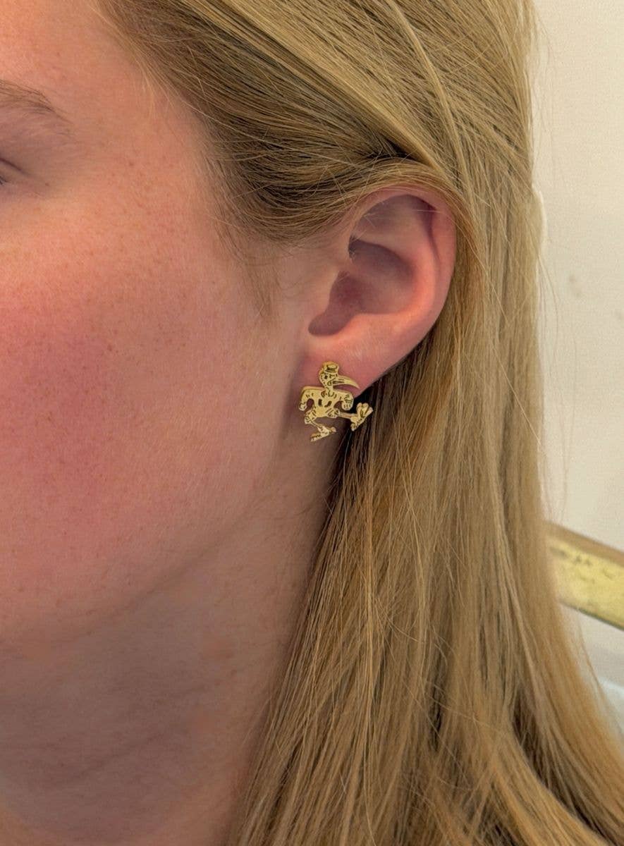 University of Miami Sebastian the Ibis Earrings: Sebastian Mascot Gameday Jewelry