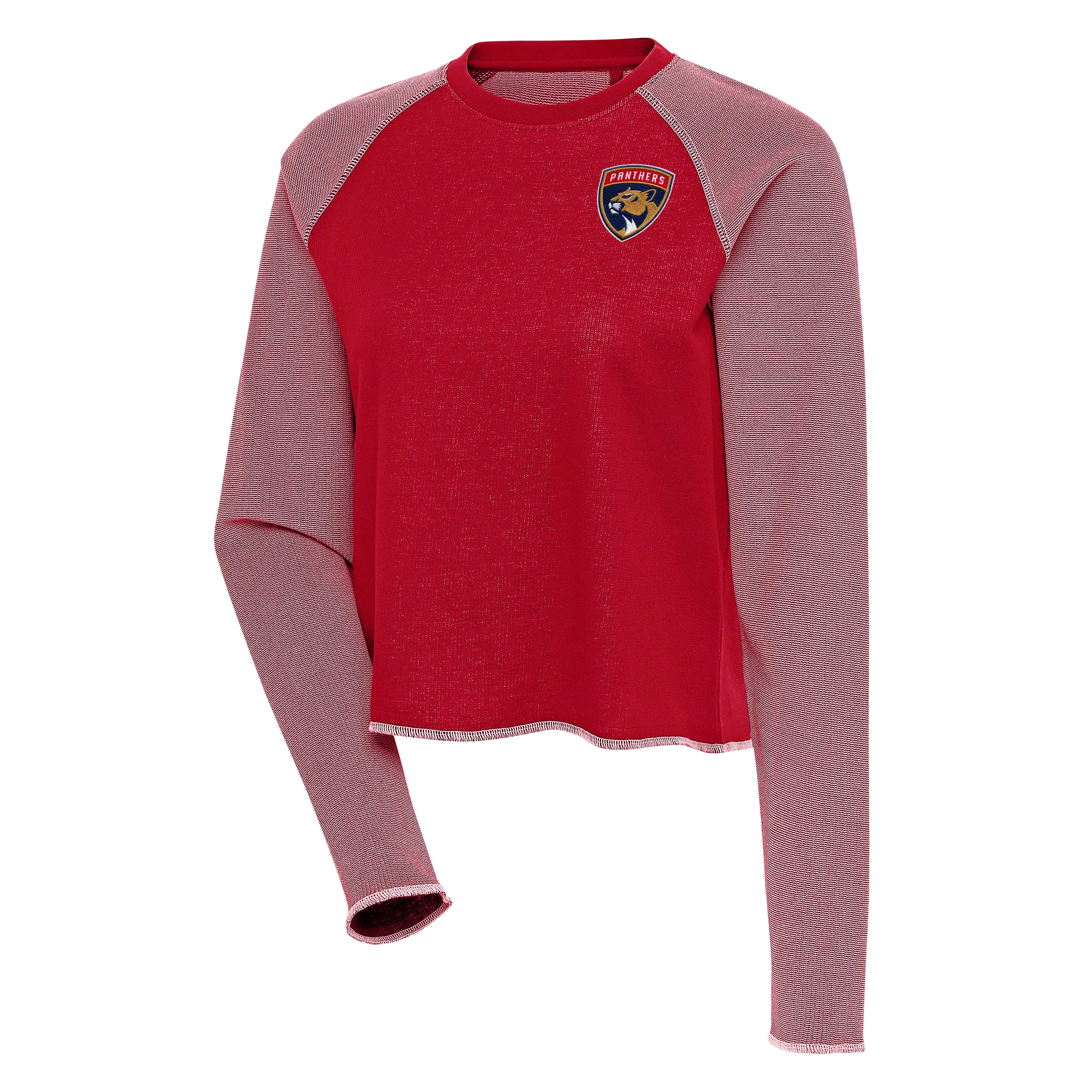 Florida Panthers Antigua Women's Play L/S Crew Sweatshirt - Red