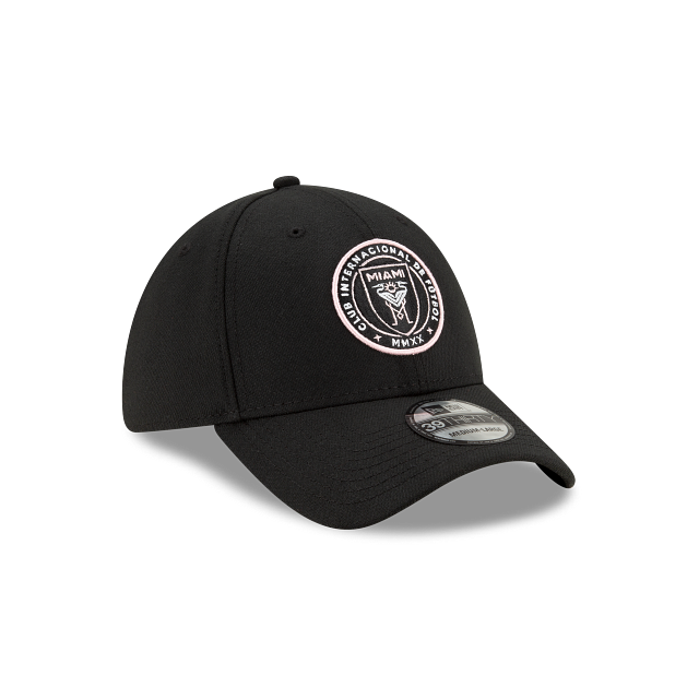 Inter Miami CF New Era 39Thirty Primary Log Flex Fit Hat - Black