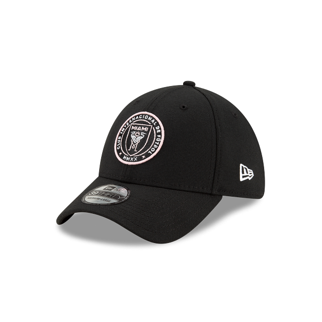 Inter Miami CF New Era 39Thirty Primary Logo Flex Fit Hat - Black