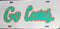 Miami Hurricanes Go Canes Laser Cut Front License Plate / Tag - Silver