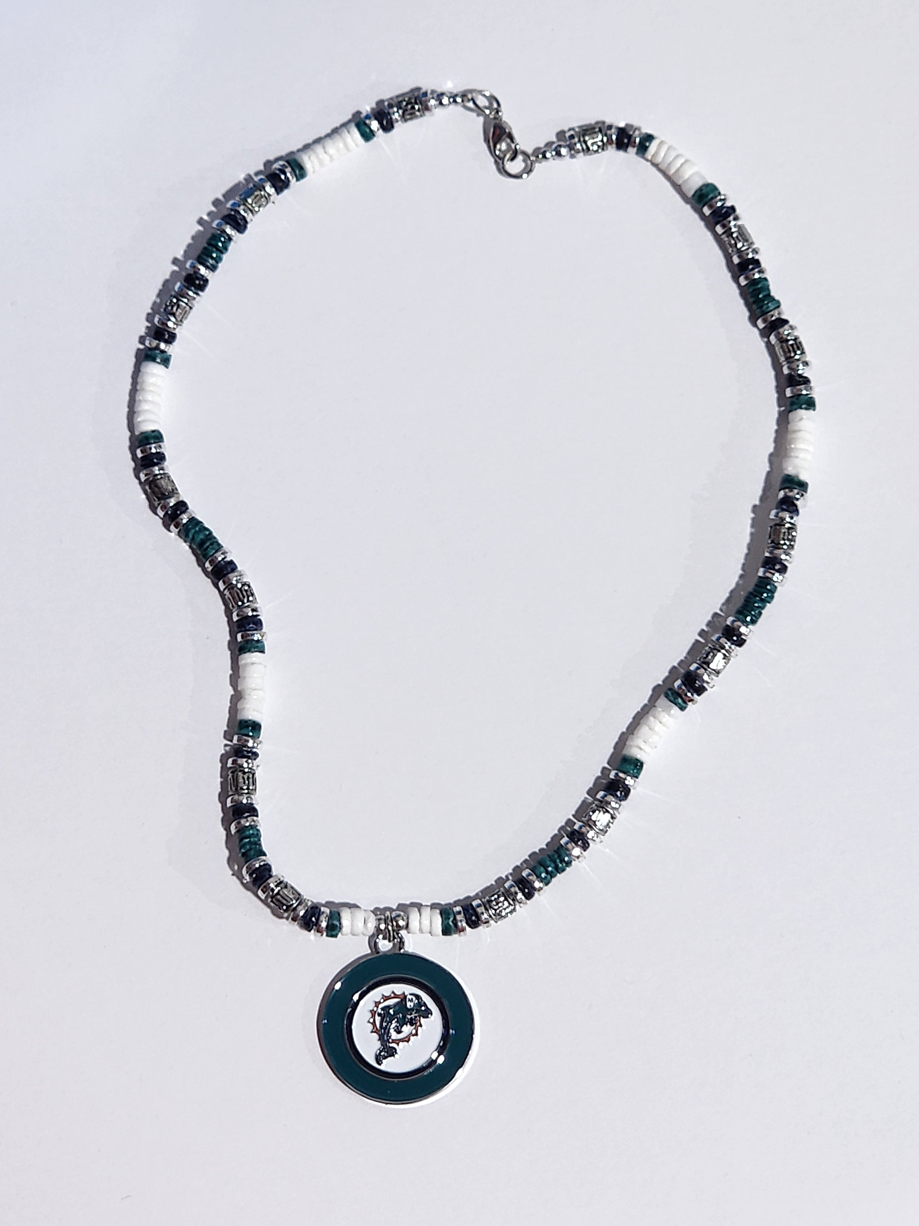 Miami Dolphins '97-'12 Logo Shell Necklace
