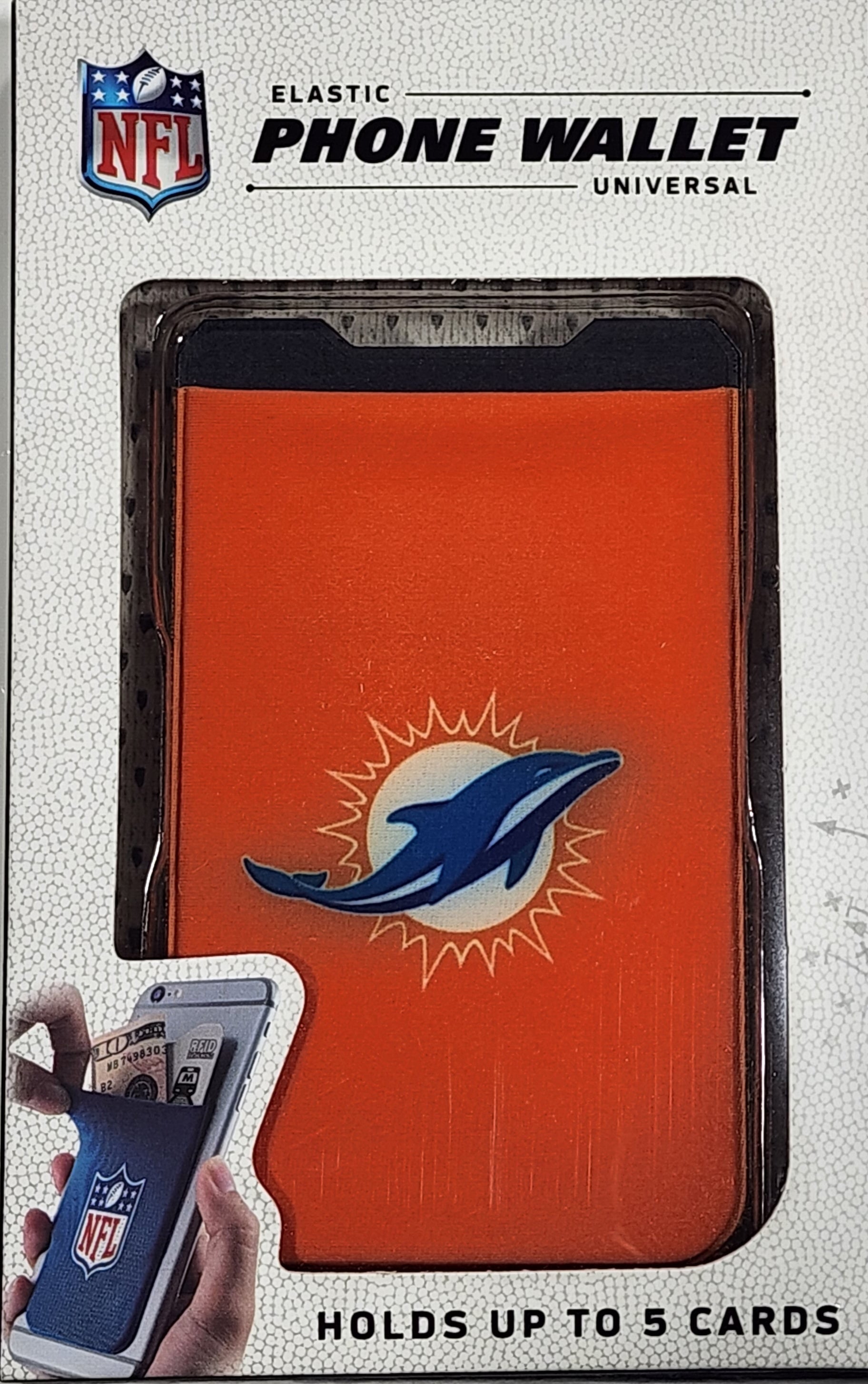 Miami Dolphins Elastic Phone Wallet