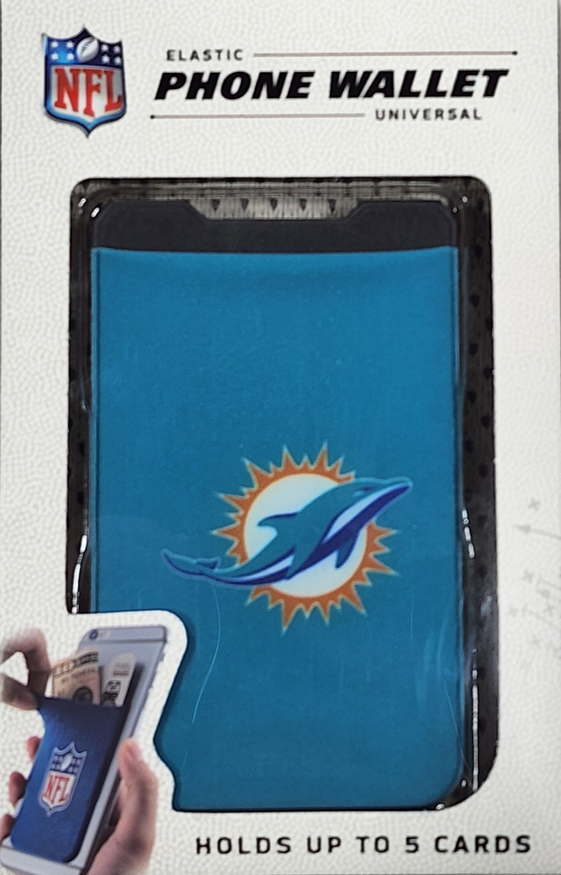 Miami Dolphins Elastic Phone Wallet