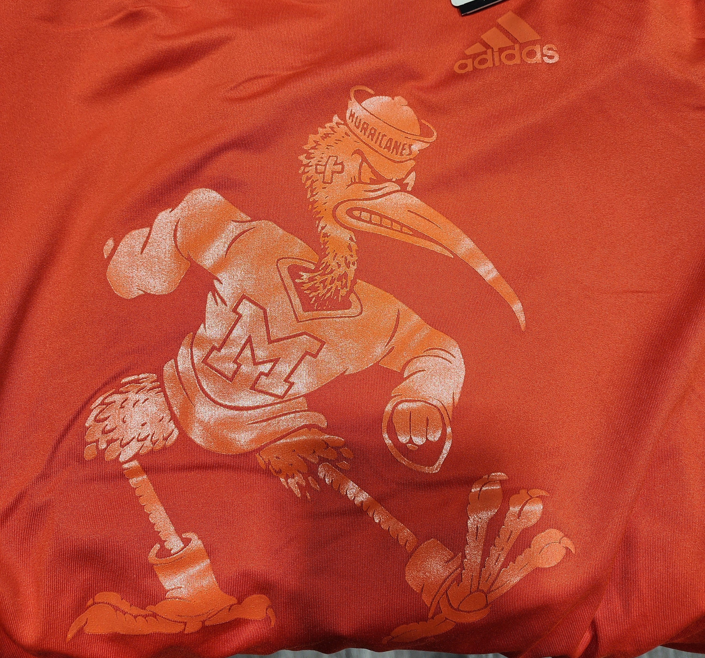Miami Hurricanes adidas 2024 Tonal Sebastian Pregame T-Shirt - Orange