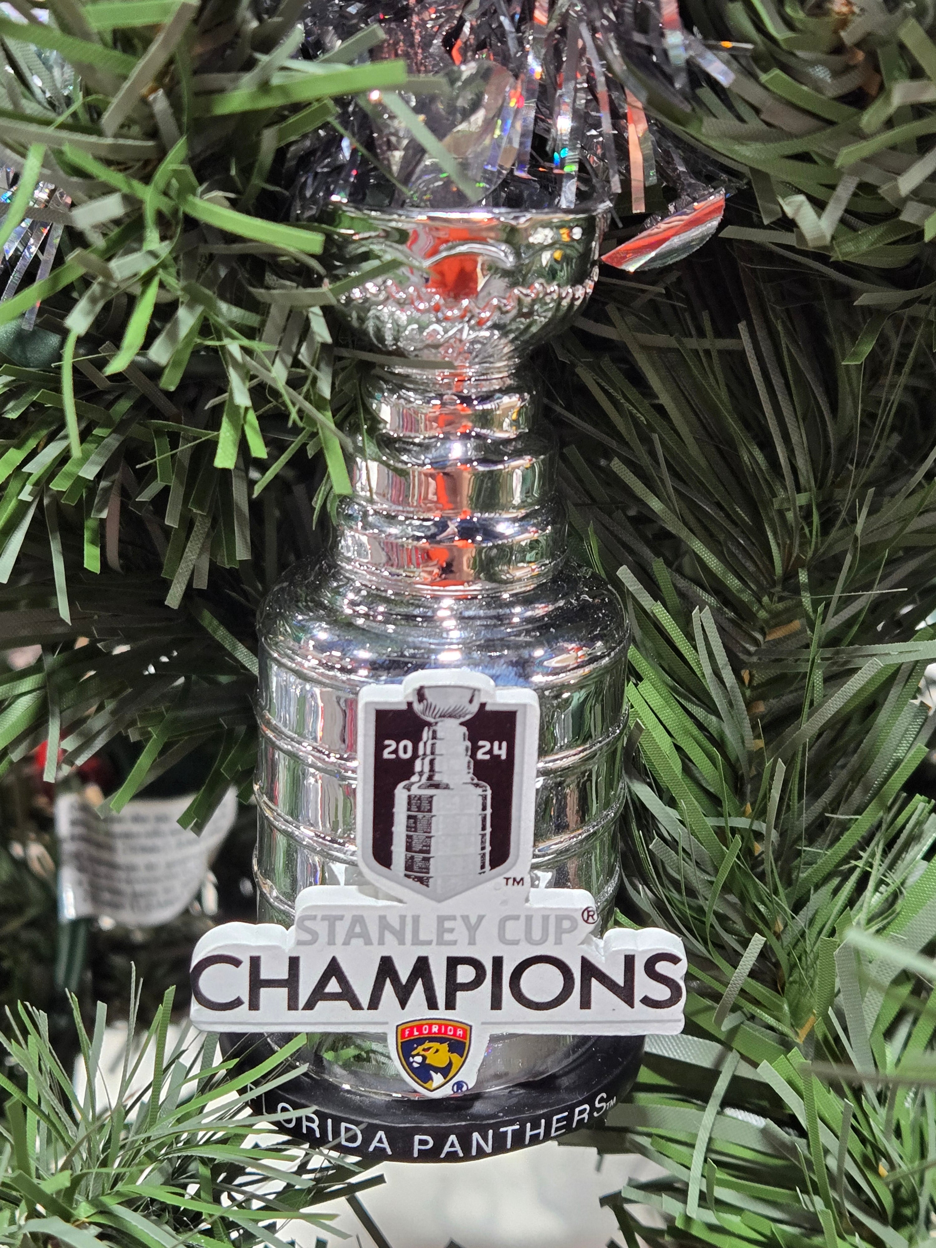 Florida Panthers 2024 Stanley Cup Champions Trophy Ornament
