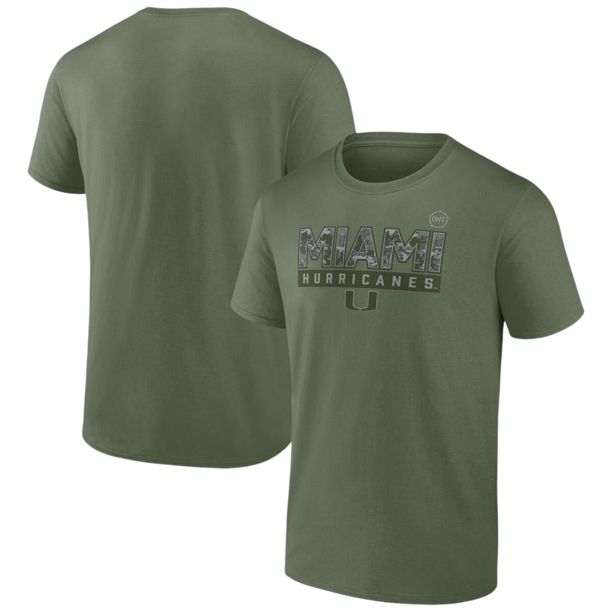 Miami Hurricanes Fanatics OHT Galley T-Shirt - Military Green