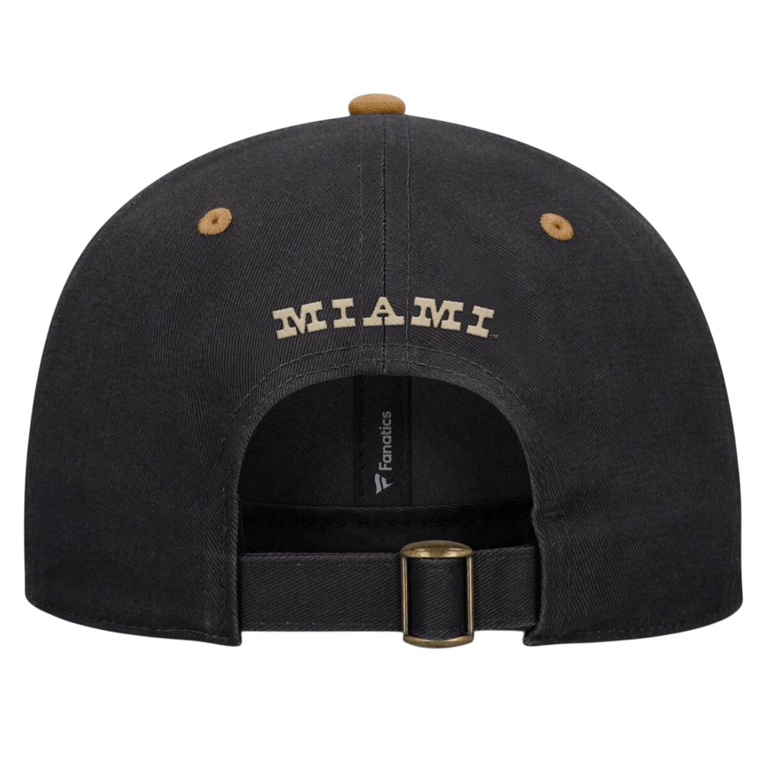 Miami Hurricanes Fanatics Myriad Adjustable Hat - Phantom Charcoal/Brown