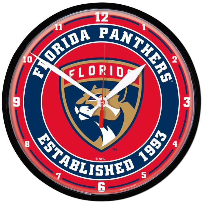Florida Panthers Round Wall Clock - 12.75"