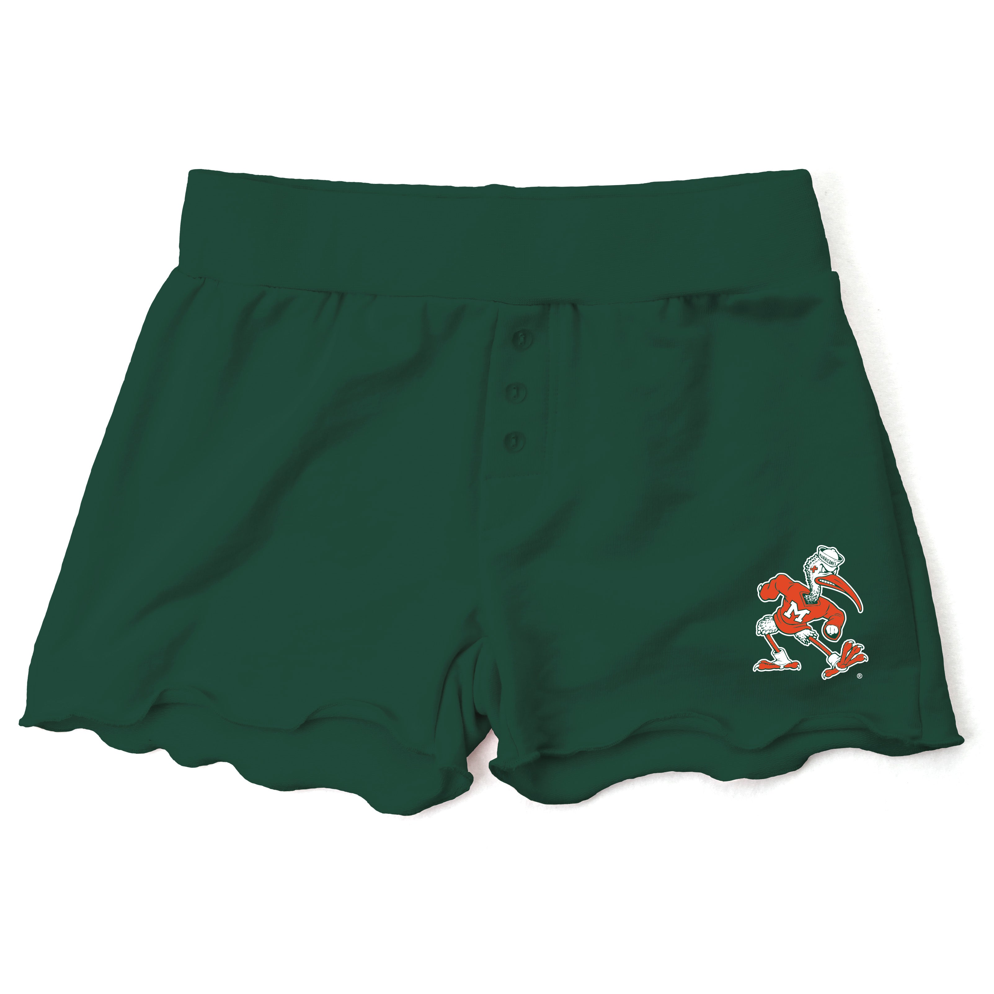 Miami Hurricanes Wes and Willy Toddler & Girls Soft Shorts - Green