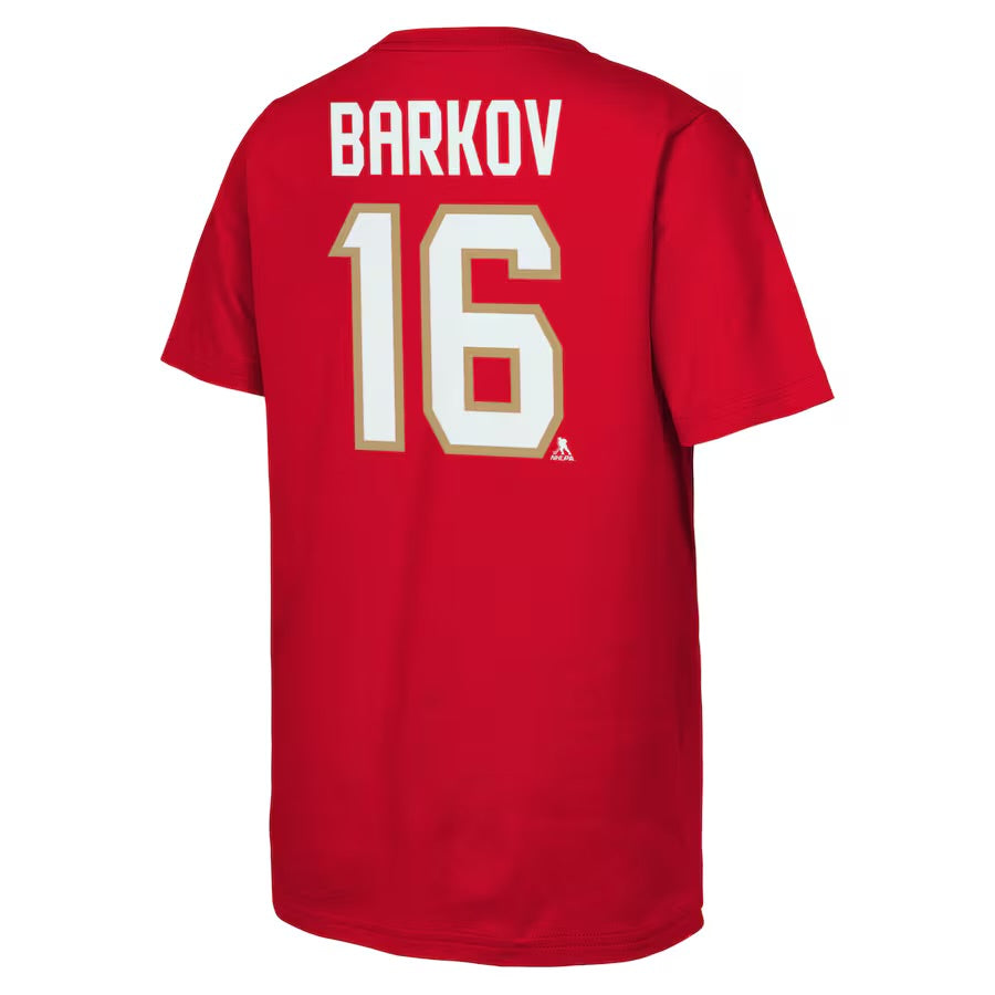 Florida Panthers Youth NHL Stanley Cup Champions Barkov Captain T-Shirt - Red