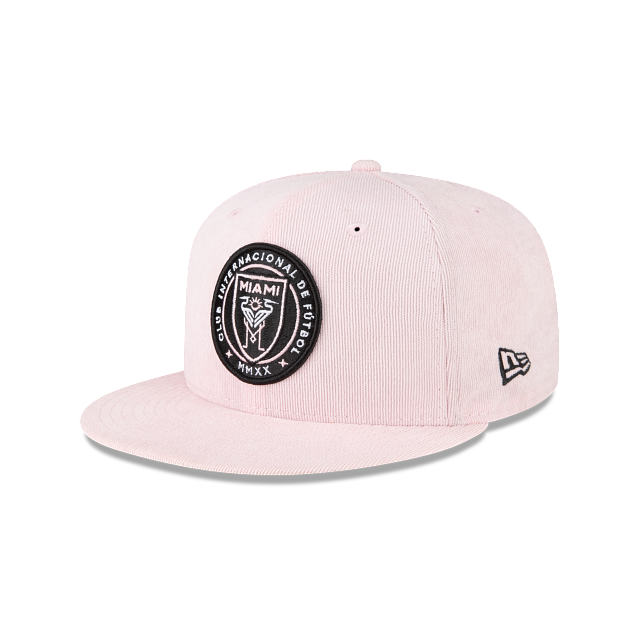 Inter Miami CF MLS New Era 9Fifty Primary Logo Adjustable Snapback Hat - Pink