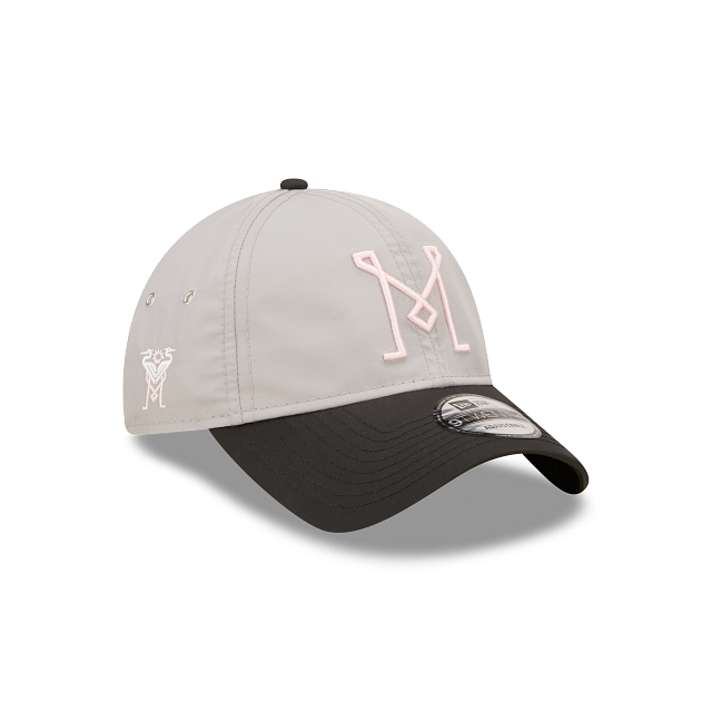 Inter Miami CF MLS New Era 9Twenty 'M' Logo Adjustable Hat - Grey