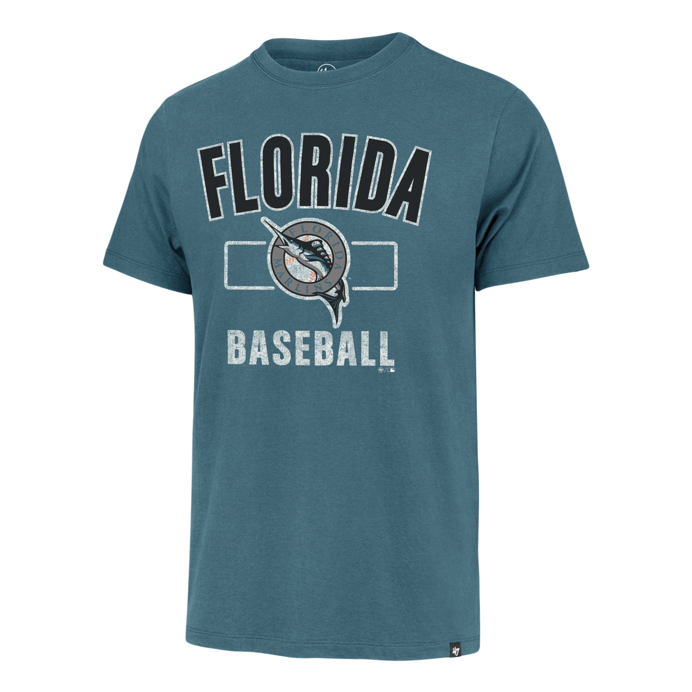 Miami Marlins 47 Brand Cooperstown Oceanic Cityside Franklin T-Shirt - Teal