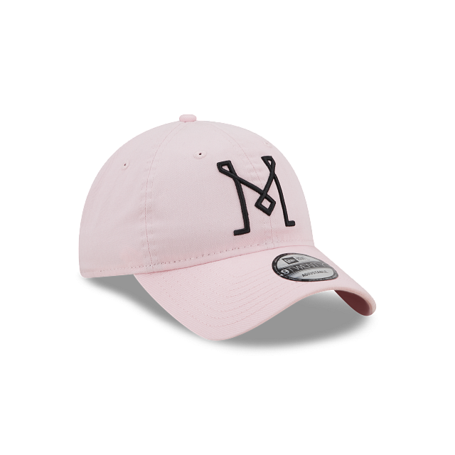 Inter Miami CF MLS New Era 9Twenty 'M' Logo Adjustable Hat - Pink