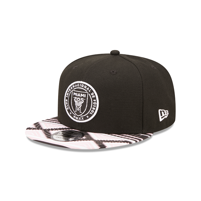 Inter Miami CF MLS New Era 9Fifty Aztec Adjustable Snapback Hat - Black