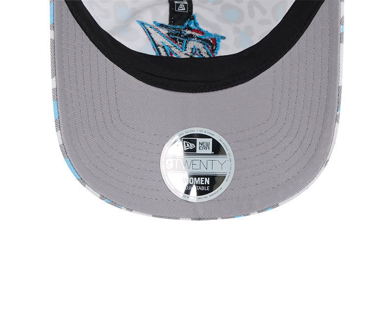 Miami Marlins New Era Women's 9Twenty Bagheera Adjustable Hat - White