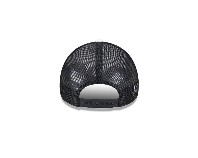 Miami Marlins New Era Kids Burst! Adjustable Foam Trucker Hat - Black/White