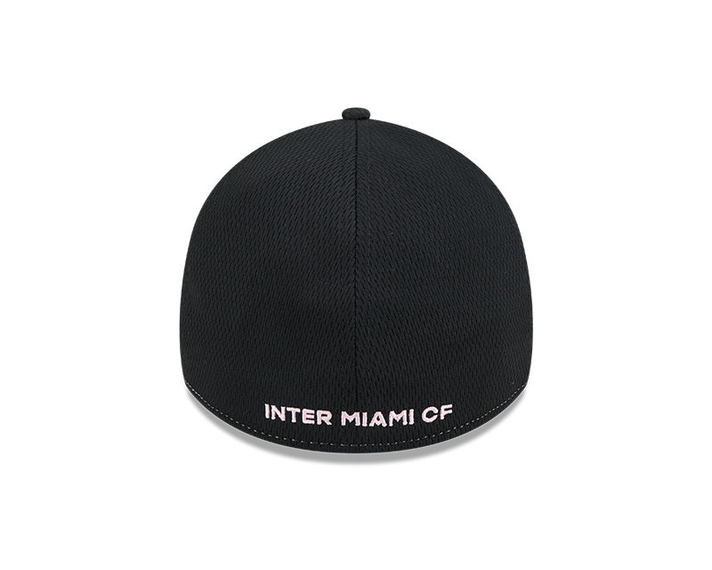 Inter Miami CF New Era 39Thirty Grey Panel Flex Fit Hat - Black/Grey