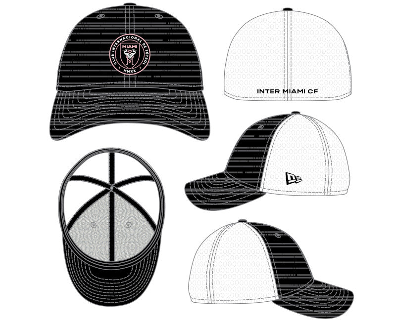Inter Miami CF New Era 39Thirty Gameday Neo Flex Fitted Hat - Black/White