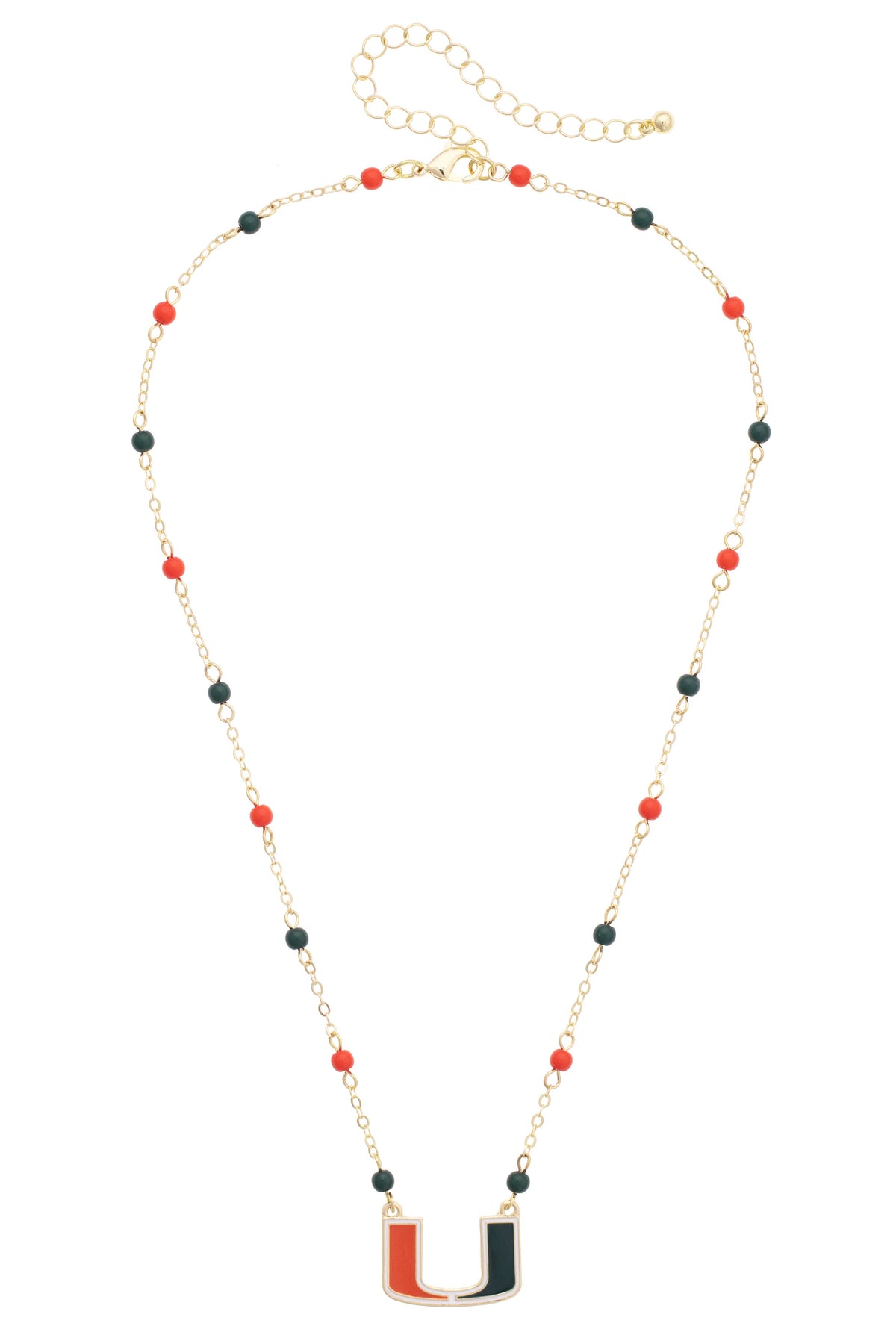 Miami Hurricanes Logo Layering Necklace