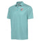 Miami Dolphins Antigua The Turn Vintage Logo Striped Polo - Aqua/White