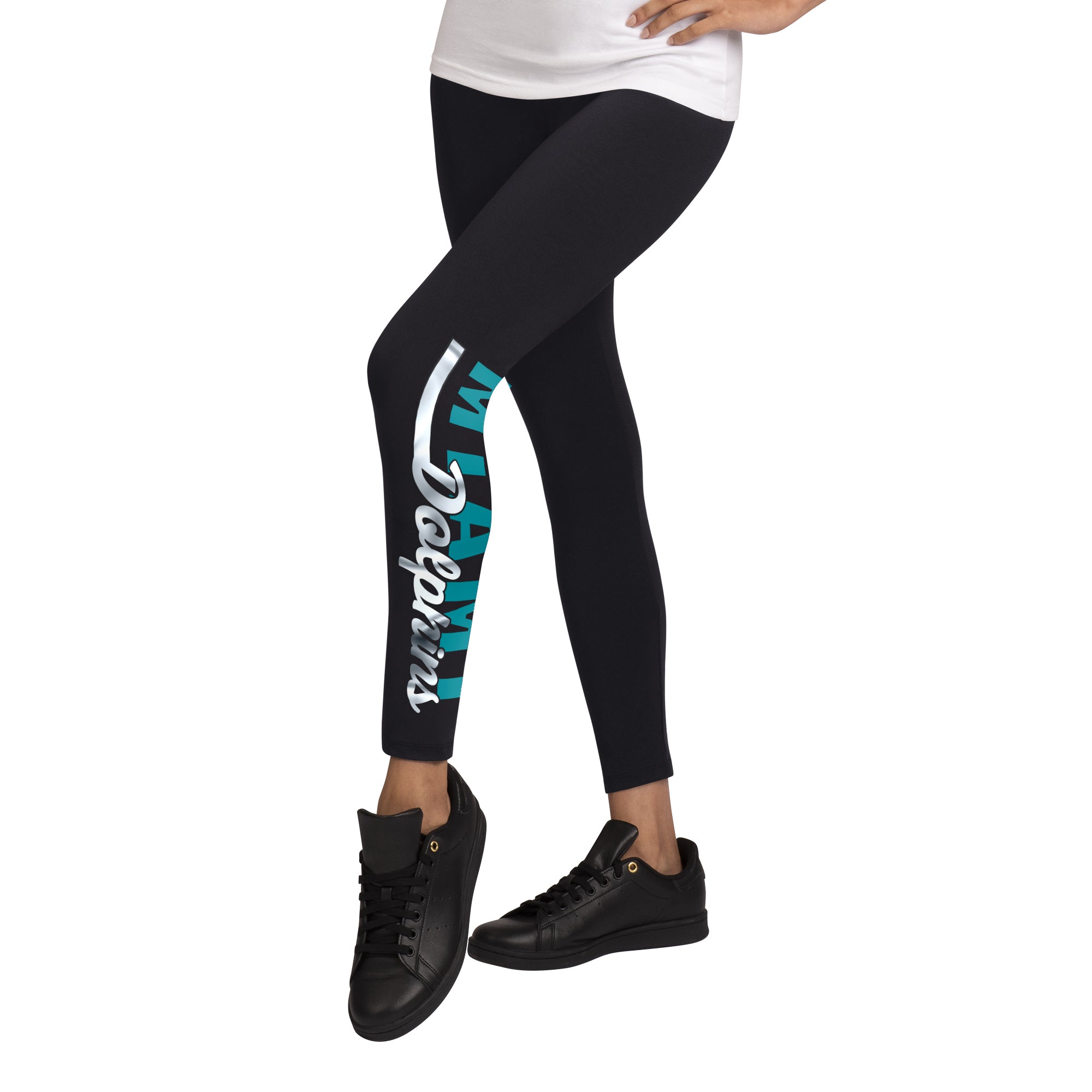 Miami Dolphins Glll 4Her Women's 4th Down Leggings - Black