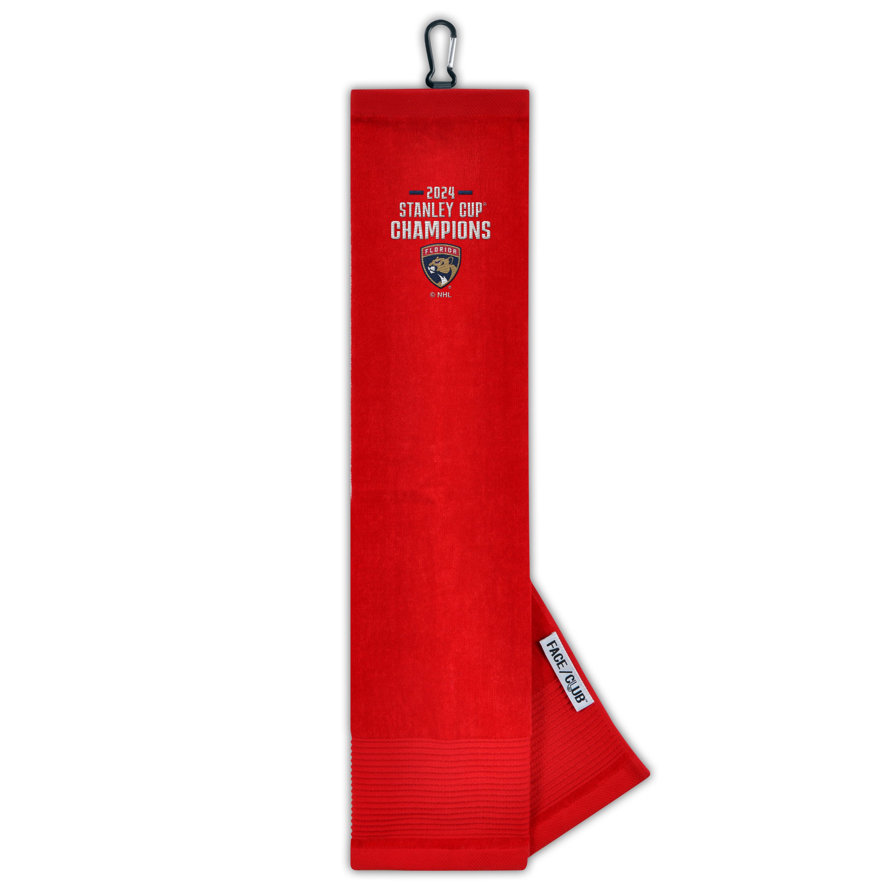 Florida Panthers 2024 Stanley Cup Champions Embroidered Golf Towel - Red