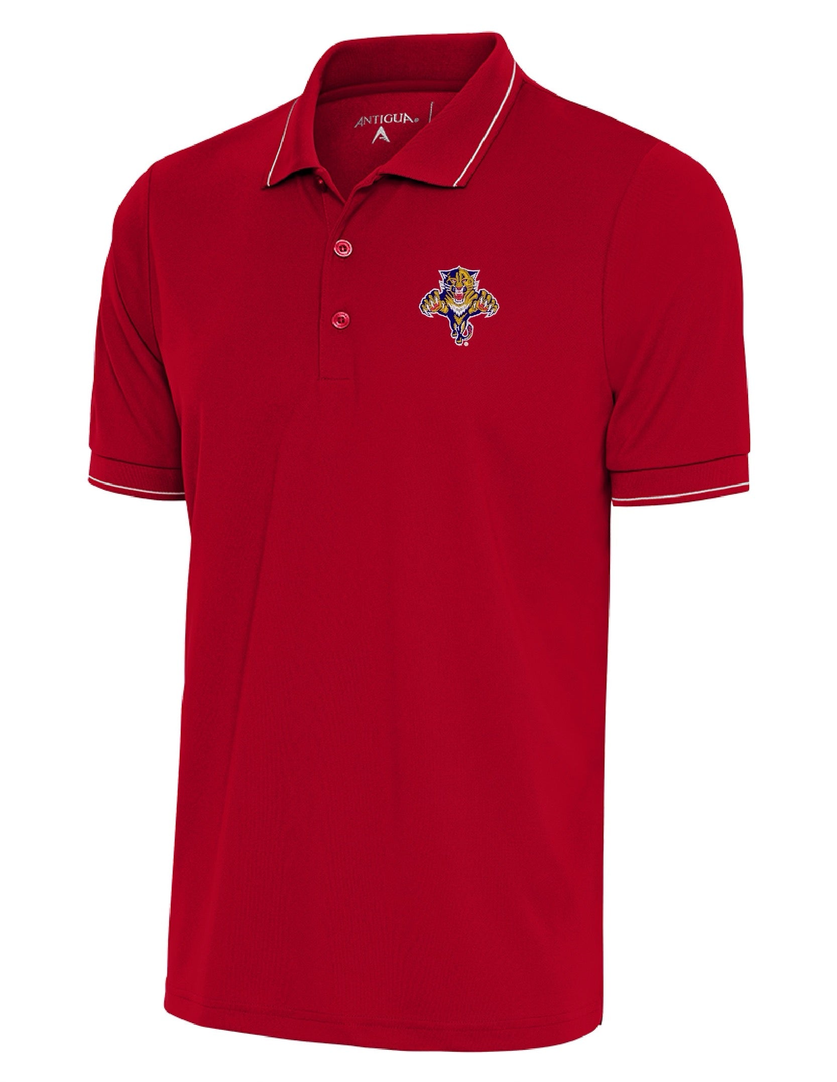 Florida Panthers Antigua Retro Logo Affluent Polo - Red