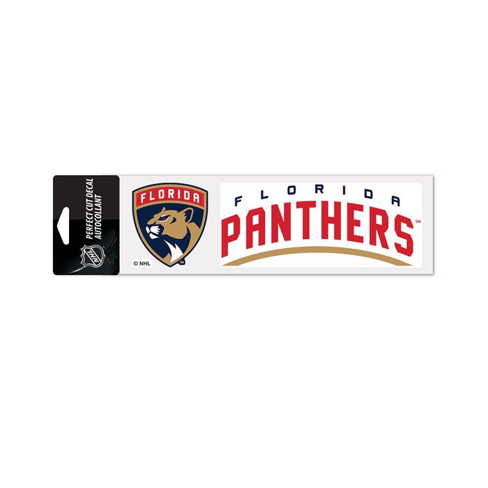 Florida Panthers 2 pack Wordmark Perfect Cut Decal